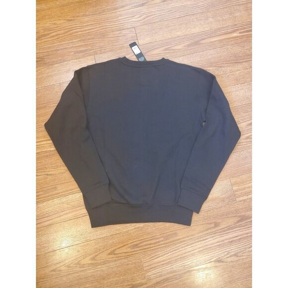 Fashion Nova The Players Club Crewneck Sweater Women Size Small Black Streetwear - Picture 6 of 6